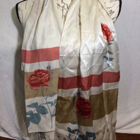 Charter Club Silk Floral Scarf - Picture 2 of 5